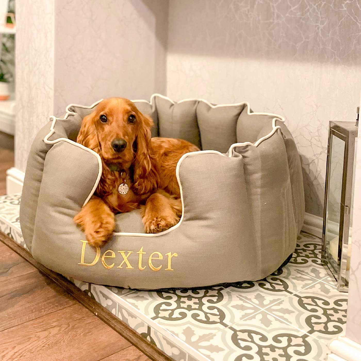 High Wall Bed For Dogs in Savanna by Lords & Labradors