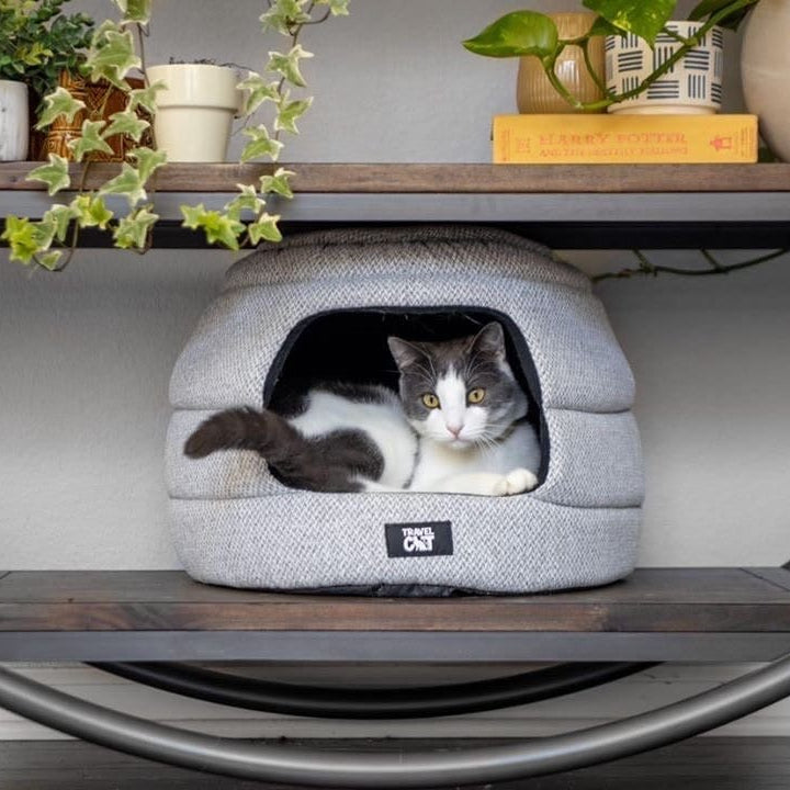 The Meowbile Home Convertible Cat Bed & Cave