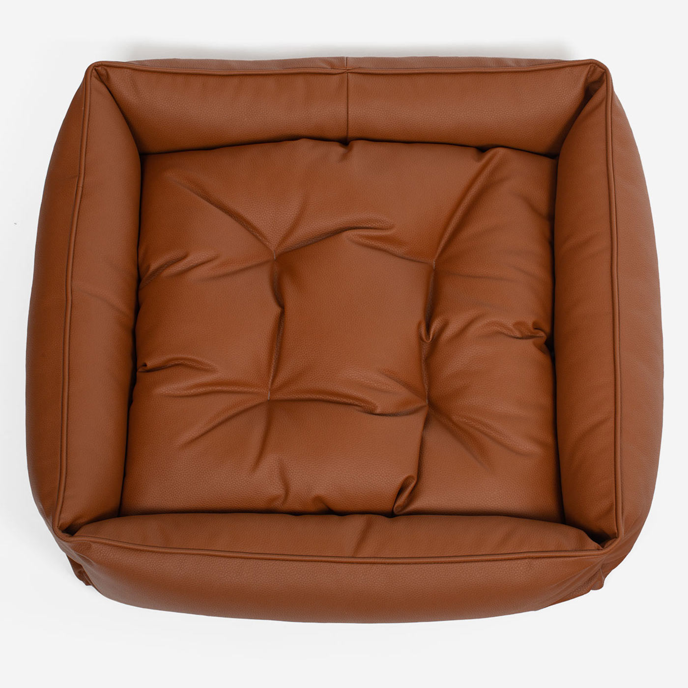 Box Bed in Rhino Tough Desert Faux Leather by Lords & Labradors