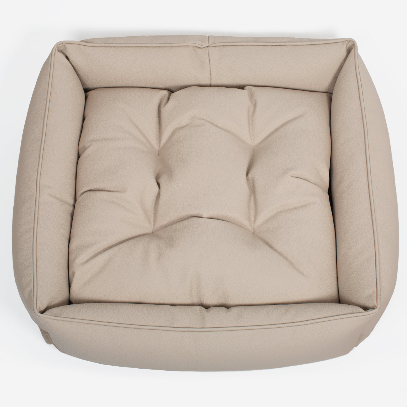 Box Bed in Rhino Tough Desert Faux Leather by Lords & Labradors