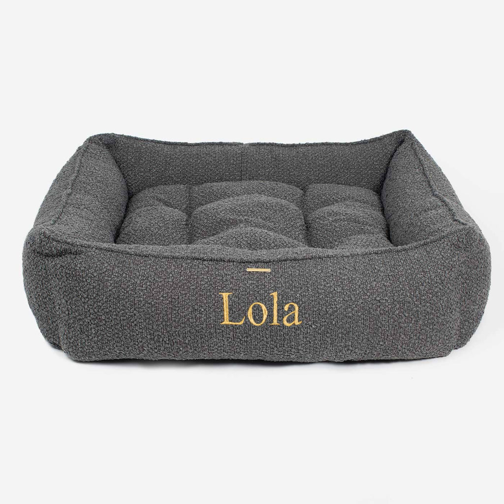 Box Bed For Dogs in Boucl¨¦ by Lords & Labradors