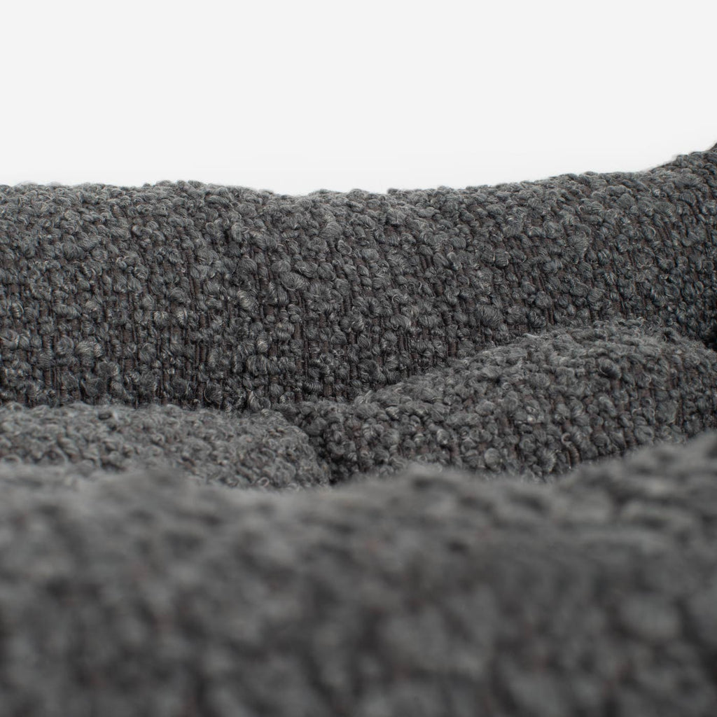 Cozy & Calming Puppy Cage Bed In Granite Boucl¨¦ by Lords & Labradors