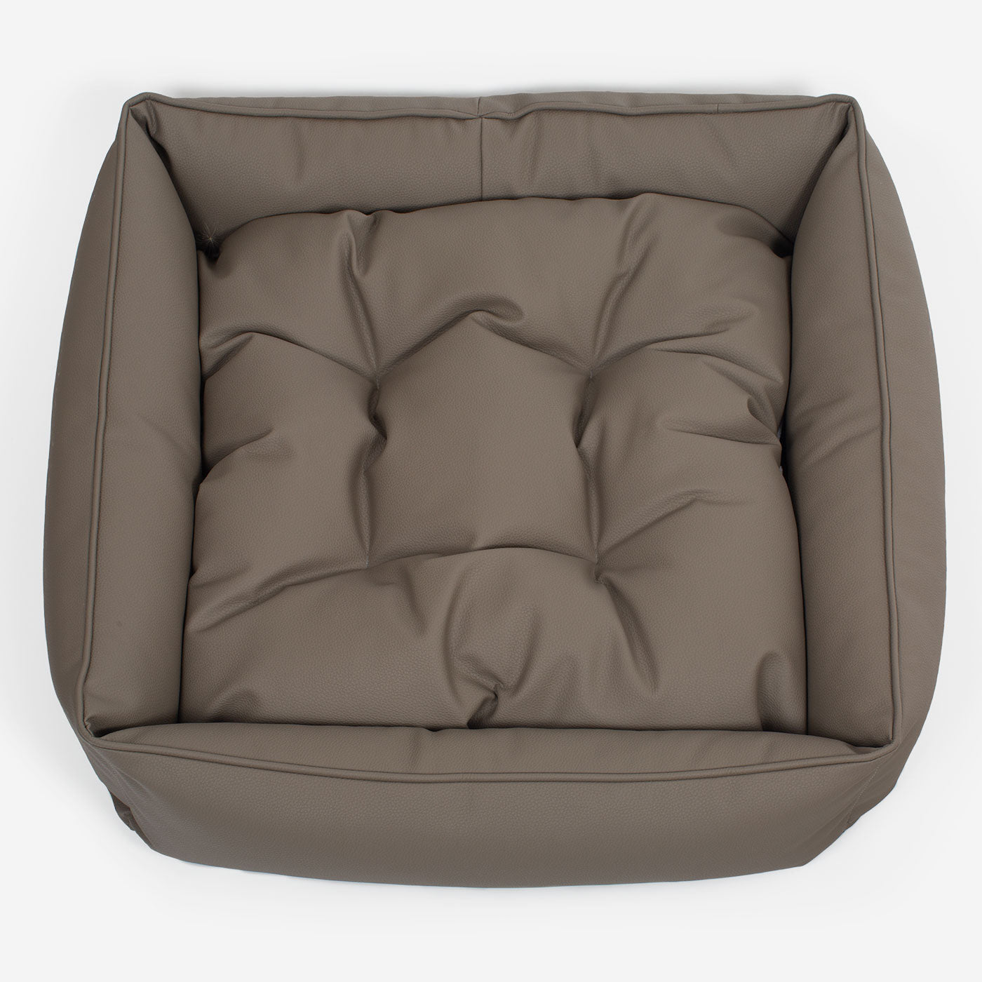 Box Bed in Rhino Tough Desert Faux Leather by Lords & Labradors