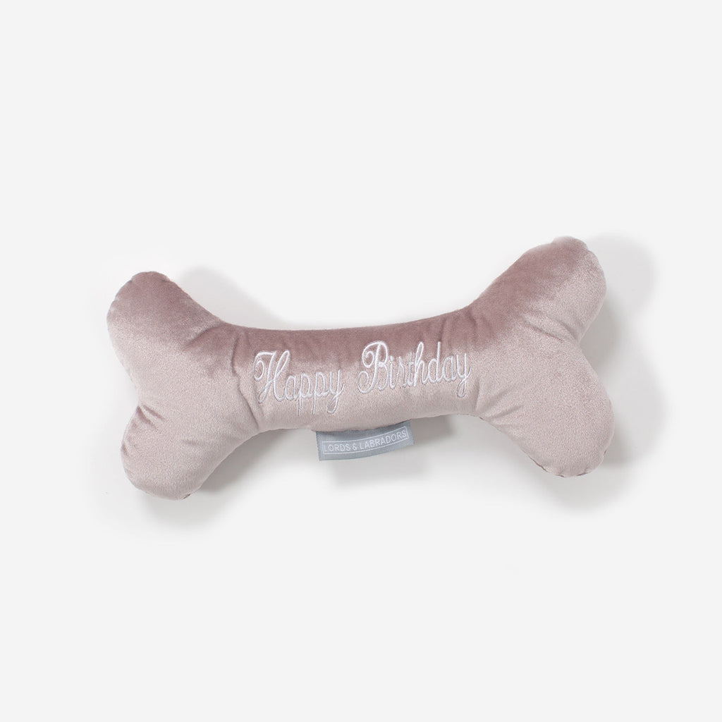 Happy Birthday Dog Bone Toy by Lords and Labradors