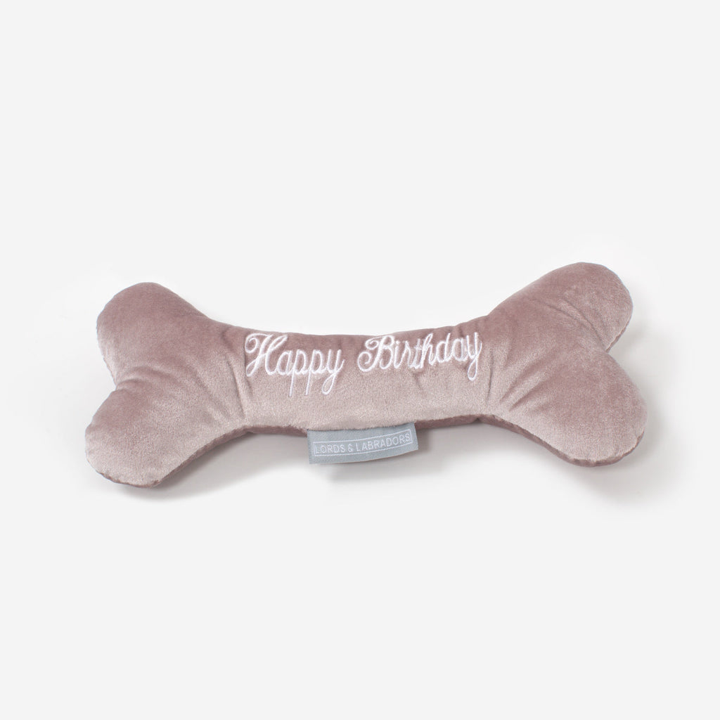 Happy Birthday Dog Bone Toy by Lords and Labradors