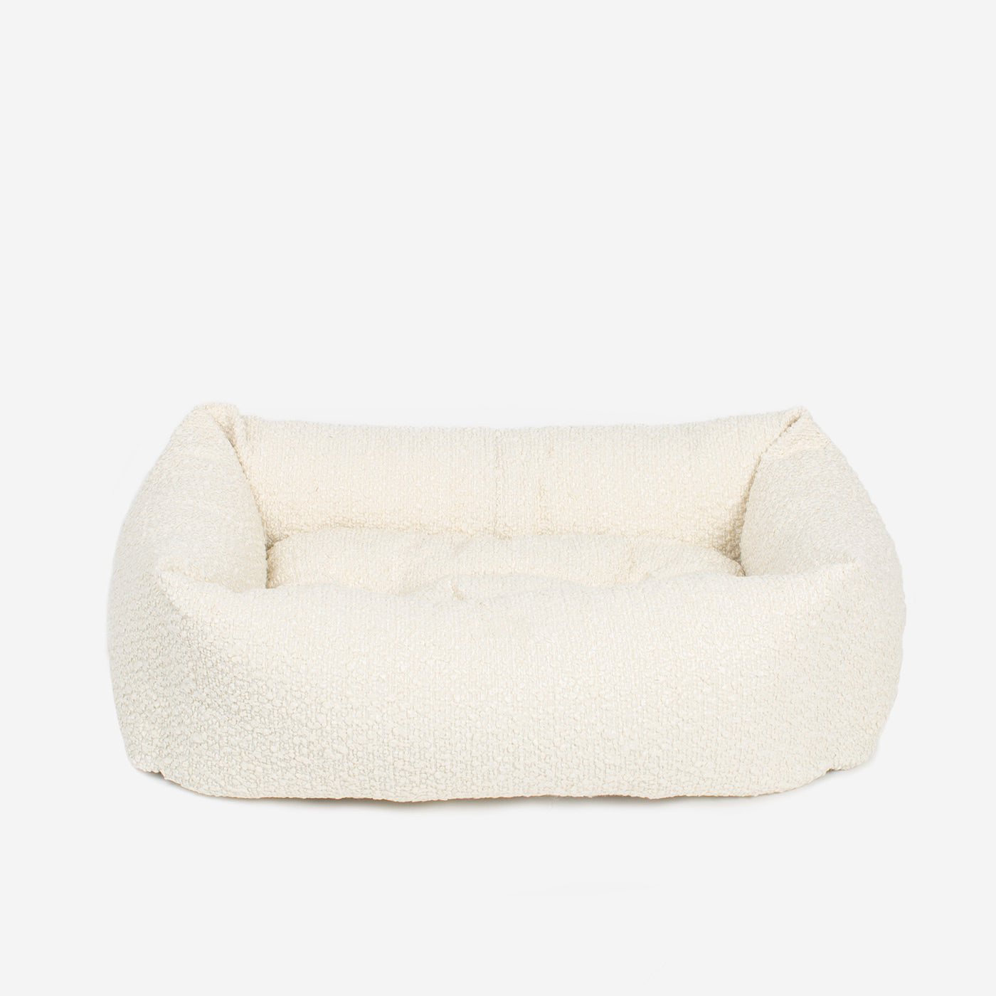 Cozy & Calming Puppy Cage Bed In Ivory Boucl¨¦ by Lords & Labradors