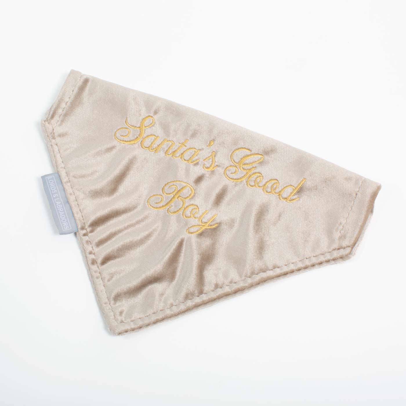 'Santa's Good Boy' Bandana in Velvet by Lords & Labradors