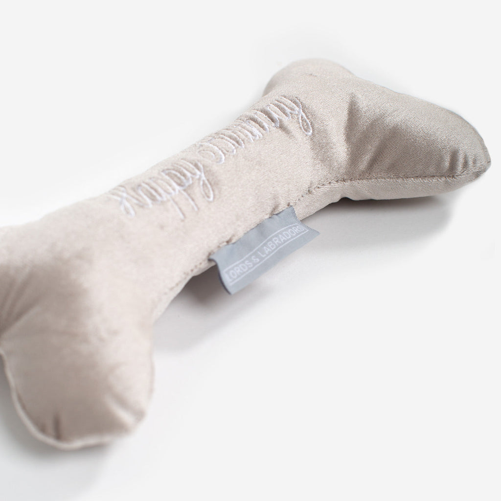 Happy Birthday Dog Bone Toy by Lords and Labradors