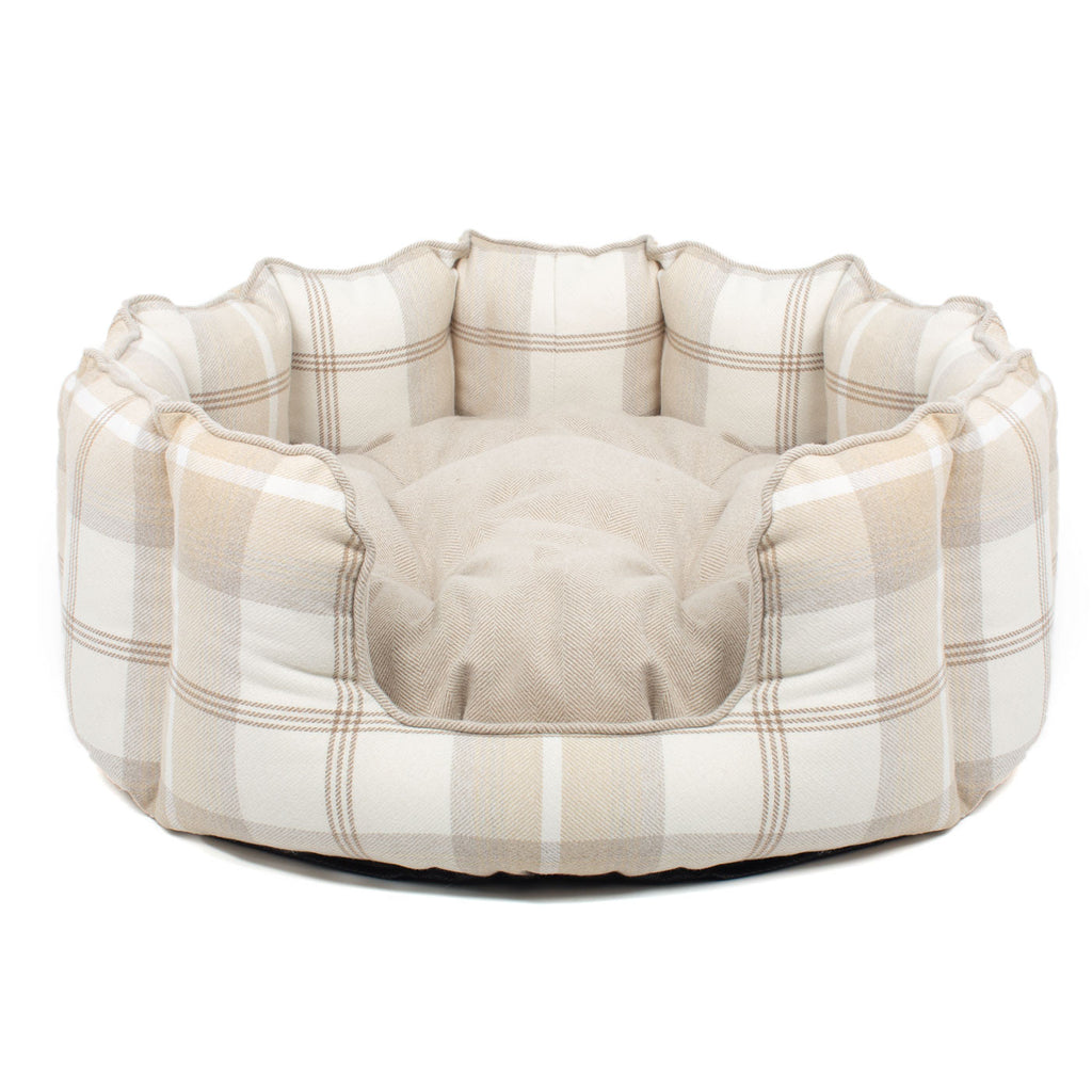 High Wall Bed For Dogs in Balmoral Tweed by Lords & Labradors