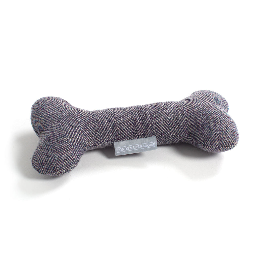 Bone Dog Toy in Herringbone Tweed by Lords & Labradors