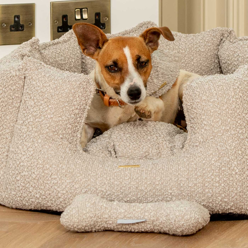 Bone Dog Toy in Boucl¨¦ by Lords & Labradors