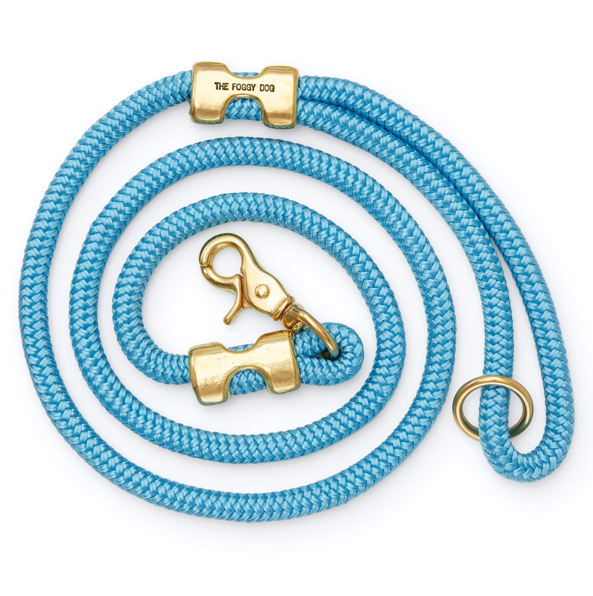 Powder Blue Marine Rope Dog Leash