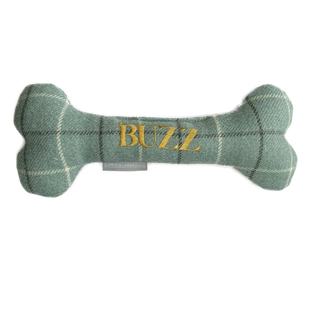 Bone Dog Toy in Balmoral Tweed by Lords and Labradors