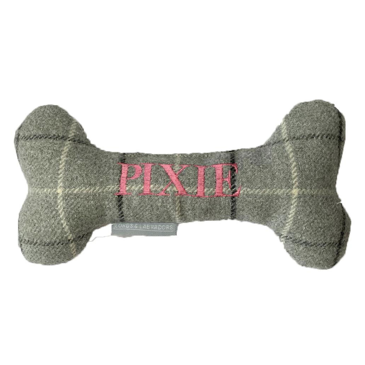 Bone Dog Toy in Balmoral Tweed by Lords and Labradors